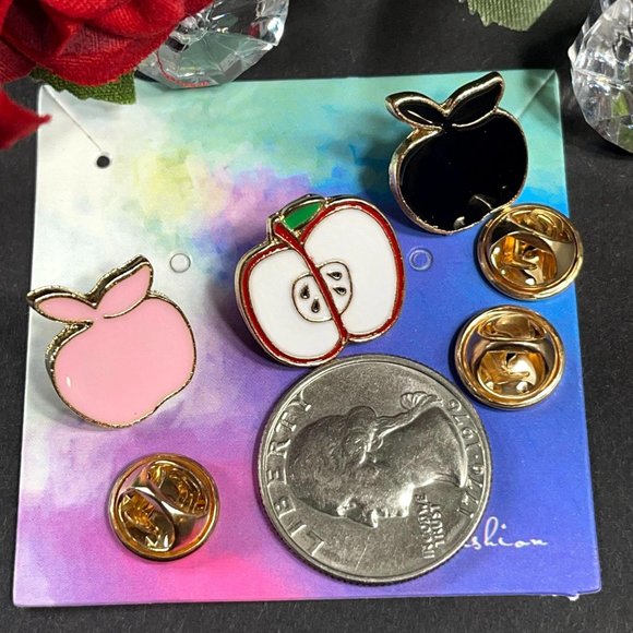 Apples Apples Lapel Pin Fruit Food Badge Enamel Pin Accessories - Picture 2 of 3